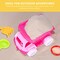 Summer Beach Dump Truck - Sand Toy Set of 5 - Kids Dump Truck - 4 Multicolored Shovels and 1 Pink Sand Truck (5.9" H x 8.2" L x 5.7" W) - Ideal for Sandcastles & Outdoor Adventures
